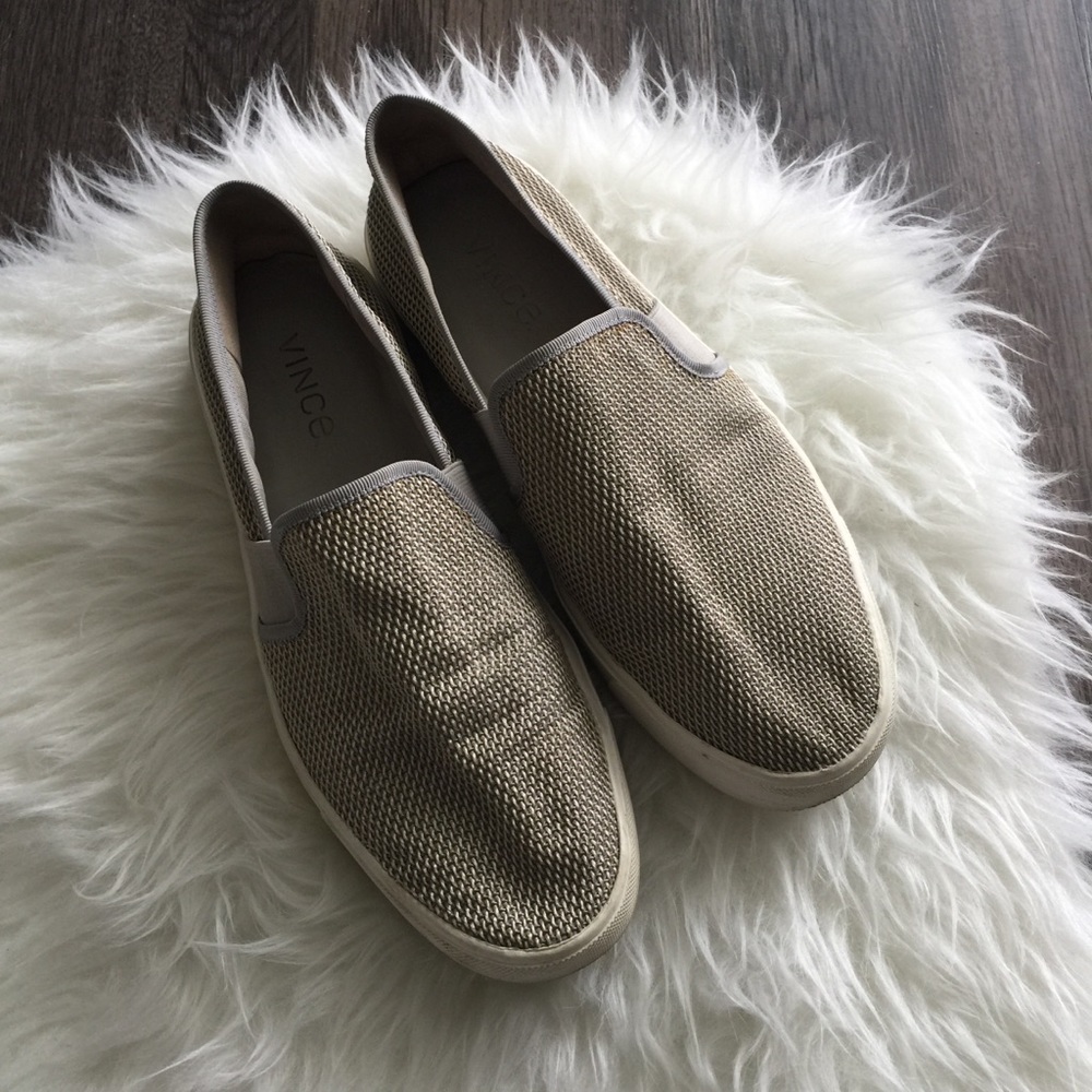 Vince Preston Mesh Slip Ons Gray